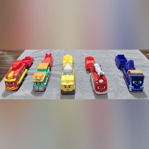 5 Might Express Trains Toys.             (Like New)